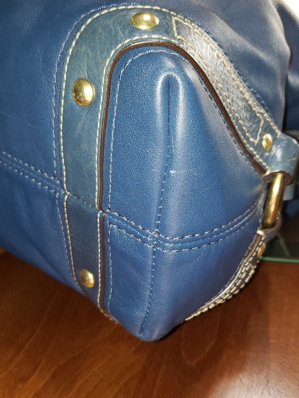 💘🖤💘 BLUE COACH CARLY LIMITED EDITION LEATHER SHOULDER VINTAGE HOBO BAG 10616 - Picture 9 of 13